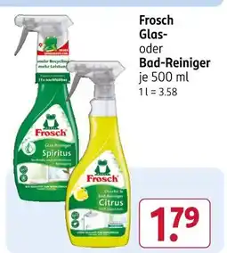 Rossmann Frosch glas-reiniger spiritus Angebot