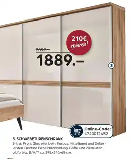 Möbel Buss Schwebetürenschrank Angebot