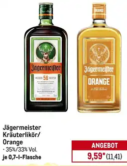 METRO Jägermeister Kräuterlikör/ Orange Angebot