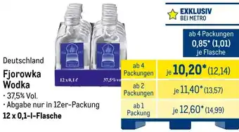 METRO Fjorowka Wodka Angebot