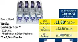 METRO Wodka Gorbatschow Angebot