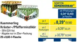 METRO Kuemmerling Kräuter-/Pfefferminzlikör Angebot