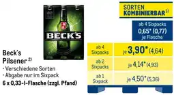 METRO Beck's Pilsener Angebot