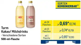 METRO Turm Kakao / Milchdrinks Angebot