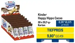 METRO Kinder Happy Hippo Cacao Angebot
