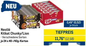 METRO Nestlé Kitkat Chunky/Lion Angebot