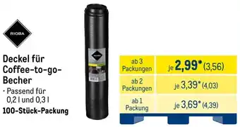 METRO Deckel für Coffee-to-go-Becher Angebot