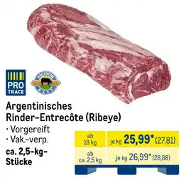 METRO Argentinisches Rinder-Entrecôte (Ribeye) Angebot