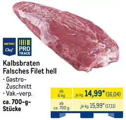 METRO Kalbsbraten Falsches Filet hell Angebot