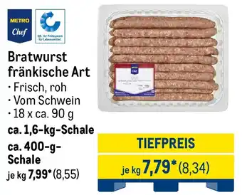 METRO Bratwurst fränkische Art Angebot