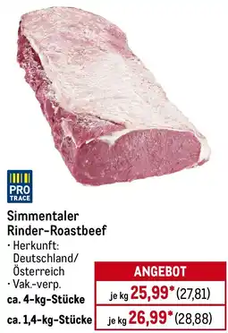 METRO Simmentaler Rinder-Roastbeef Angebot