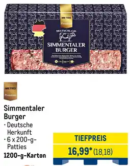 METRO Simmentaler Burger Angebot