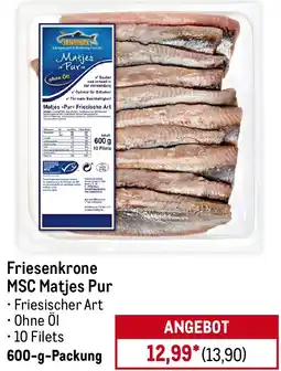 METRO Friesenkrone MSC Matjes Pur Angebot
