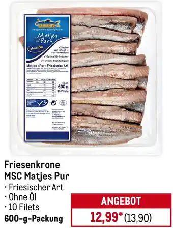METRO Friesenkrone MSC Matjes Pur Angebot