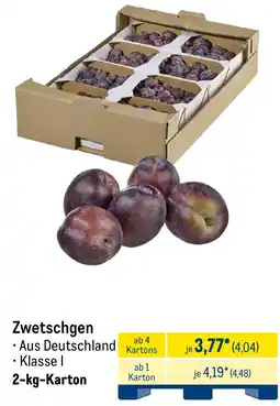 METRO Zwetschgen Angebot