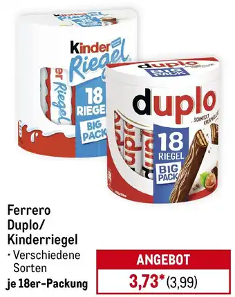METRO Ferrero Duplo/ Kinderriegel Angebot