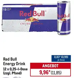 METRO Red Bull Energy Drink Angebot