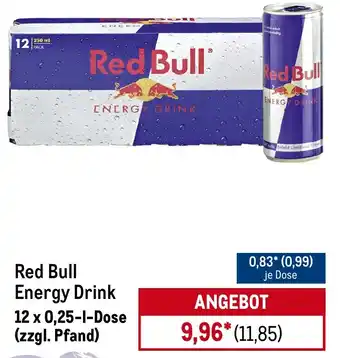METRO Red Bull Energy Drink Angebot