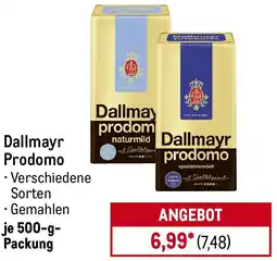 METRO Dallmayr Prodomo Angebot