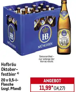 METRO Hofbräu Oktober- festbier Angebot