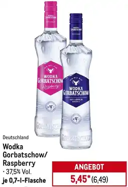 METRO Wodka Gorbatschow/ Raspberry Angebot