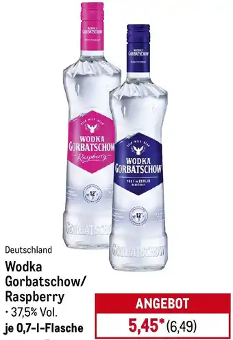 METRO Wodka Gorbatschow/ Raspberry Angebot