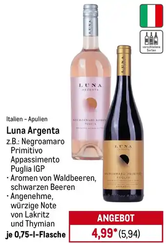 METRO Luna Argenta Angebot