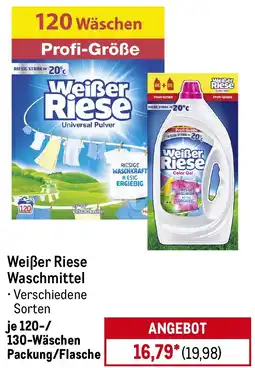 METRO Weißer Riese Waschmittel Angebot