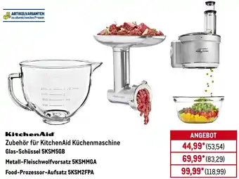 METRO KitchenAid Zubehör für KitchenAid Küchenmaschine Glas-Schüssel 5KSM5GB Angebot