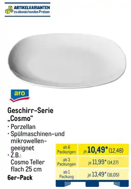 METRO Geschirr-Serie ,,Cosmo" Angebot