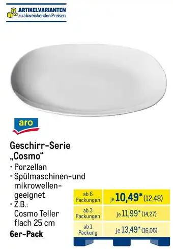METRO Geschirr-Serie ,,Cosmo" Angebot