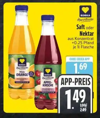 Edeka EDEKA Herzstücke Saft oder Nektar Angebot