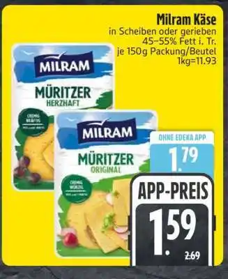 Edeka Milram Käse Angebot