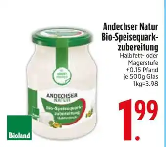 Edeka Andechser Natur Bio-Speisequarkzubereitung Angebot
