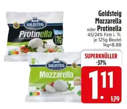 Edeka Goldsteig Mozzarella oder Protinella Angebot