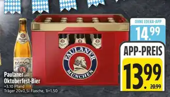 Edeka PAULANER Oktoberfest-Bier Angebot