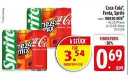 Edeka Coca-Cola, Fanta, Sprite oder Mezzo Mix Angebot