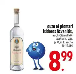 Edeka ouzo of plomari Isidoros Azvanitis Angebot