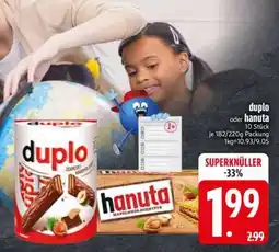 Edeka Duplo oder Hanuta Angebot
