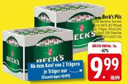Edeka Beck's Pils Angebot