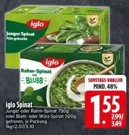 Edeka Iglo Spinat Angebot