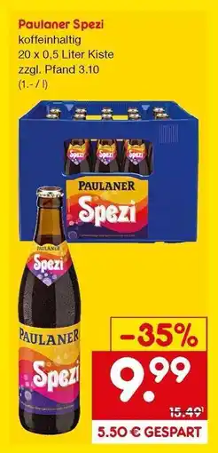 Netto Marken-Discount Paulaner Spezi Angebot