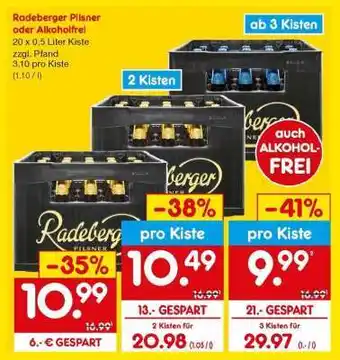 Netto Marken-Discount RADEBERGER Pilsner oder Alkoholfrei Angebot