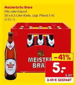 Netto Marken-Discount Meisterbräu Biere Angebot