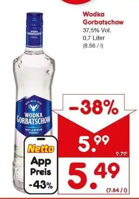 Netto Marken-Discount Wodka Gorbatschow Angebot