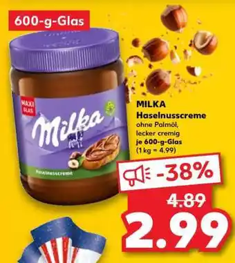 Kaufland MILKA Haselnusscreme Angebot