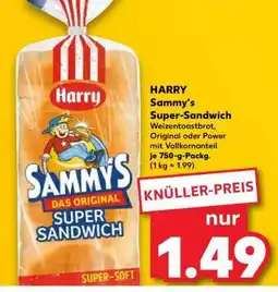 Kaufland HARRY Sammy's Super- Sandwich Angebot