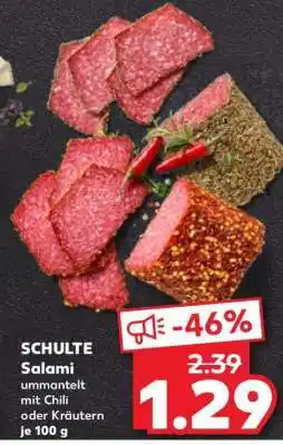 Kaufland SCHULTE Salami Angebot