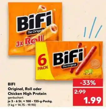 Kaufland BIFI Original, Roll oder Chicken High Protein Angebot