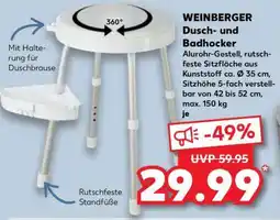 Kaufland WEINBERGER Dusch- und Badhocker Angebot